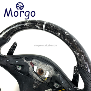 Volante de Fibra de Carbono Forjado Personalizado para <span class=keywords><strong>Mercedes</strong></span>-Benz AMG W203-W222 CLS <span class=keywords><strong>CLA</strong></span> C300 SL SLK SLR GLK R230 R171 R199 X204 - Product Image 2