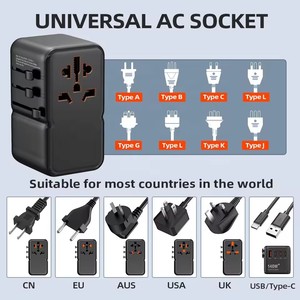 Adaptador de viaje universal 140W PD GaN World con USB, <span class=keywords><strong>UK</strong></span>/EU/AUS/USA <span class=keywords><strong>España</strong></span>, Francia, Koera - Product Image 4
