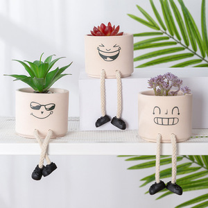 Mini maceta de flores hecha a mano, macetas suculentas de cerámica personalizadas para jardín y hogar - Product Image 3