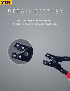 <span class=keywords><strong>Pince</strong></span> à <span class=keywords><strong>sertir</strong></span> YTH-202A, <span class=keywords><strong>pince</strong></span> à <span class=keywords><strong>sertir</strong></span> multifonctionnelle pour fils électriques, outils manuels de bricolage, sertissage de précision manuel - Product Image 6