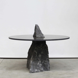 Popular Creative Design Indoor House Yard <strong>Decorative</strong> Hand Carving <strong>Black</strong> Lava Rock Coffee <strong>Table</strong> - Product Image 5