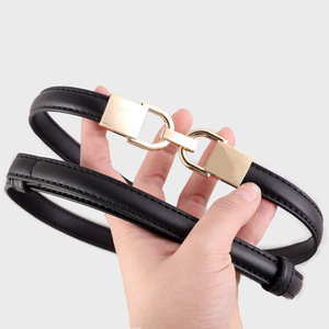 เข็มขัดหนังแท้หัวเข็มขัดโลหะผสม ปรับได้ ทรงสี่เหลี่ยม สีดำ สีน้ำตาล สีกาแฟ สไตล์ลำลอง ทนทาน ขึ้นรูปชิ้นเดียว - Product Image 1