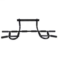 Barre de traction réglable avec logo personnalisé, portable, autoportante, en acier, multifonctionnelle, pour porte, pour l'entraînement musculaire