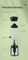 Extracteur de jus de fruits multifonctionnel pour appareils électroménagers, centrifugeuse, rechargeable par USB, mini presse-agrumes électrique portable
