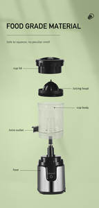 Extracteur de jus de fruits multifonctionnel pour appareils électroménagers, <span class=keywords><strong>centrifugeuse</strong></span>, rechargeable par USB, mini presse-agrumes électrique portable - Product Image 5