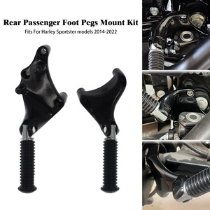 Kit de montage de repose-pieds de passager arrière noir pour Harley <span class=keywords><strong>Sportster</strong></span> XL <span class=keywords><strong>1200</strong></span> 883 quarante huit 2004-<span class=keywords><strong>2013</strong></span> - Product Image 6