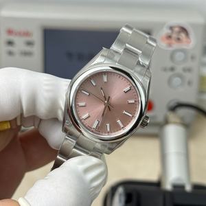 Relojes de Diseño Mecánico de Alta Calidad con Esfera Rosa - Product Image 5