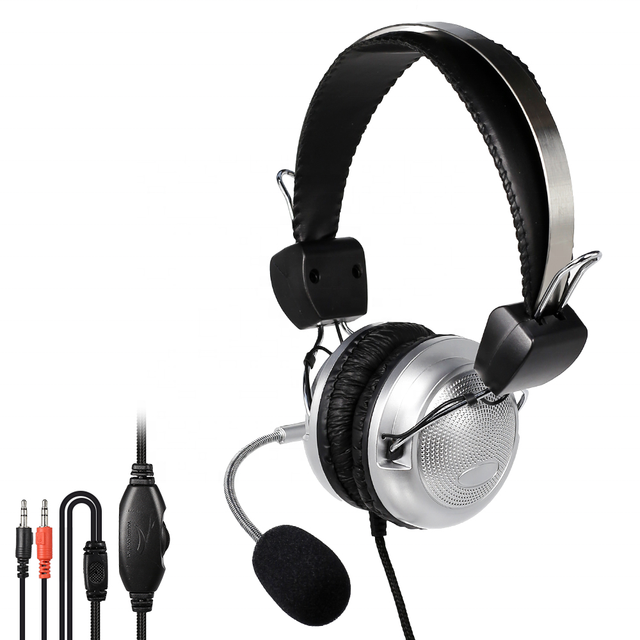 Gaming Headset Gamer Wired Earphone Over-Ear Headphones for Ps4 Microphone 3.5mm Noise Canceling Headphone Volume Controller