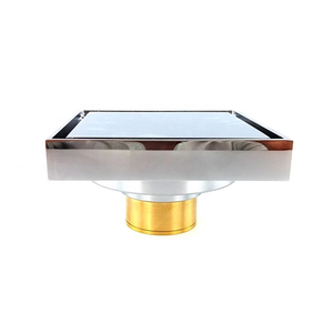 Desagüe de suelo de drenaje rápido para balcón y baño de latón resistente de <span class=keywords><strong>4</strong></span> pulgadas de estilo cuadrado más popular - Product Image 2