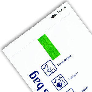 Fabricantes de alta calidad Air Travel Sickness Bag Kraft Paper Airline Barf Bags para vomit - Product Image 6