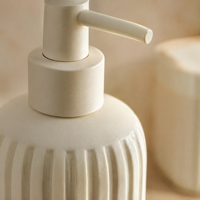 Ensemble d'accessoires de salle de bain en résine personnalisés, 5 pièces, blanc, pour hôtel, décoration de la maison, certifié FSC