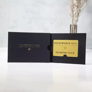 Biểu Tượng Tùy Chỉnh In Ấn UV Lớp Phủ Vàng Lá Đen Vip Kinh Doanh Thẻ Tín Dụng Tay Áo Ví Phong Bì Bướm Đóng Cửa Bao Bì - Product Image 5