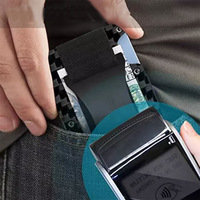 Dompet Aluminium pria, kualitas tinggi sederhana Aluminium Dompet penghalang RFID pemegang kartu kredit dompet logam