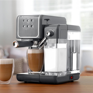 Cafetera Automática para Espresso, Cappuccino y Latte con Barra de Progreso Táctil de 19 Bares, Color Gris, Idioma Francés, para Hoteles, Totalmente Automática - Product Image 1