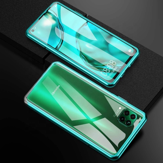 Phone Case Magnetic Double Glass for iPhone 7 Plus SE 2020 for Oppo A9 2020 360 Front Back Cover Phone Case
