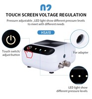 Compresseur d'airbrush sans huile à double sortie, pompe à piston portable, rechargeable, silencieux, mini, pour la décoration de gâteaux, le nail art