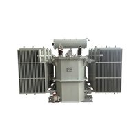 Transformateur de puissance triphasé immergé dans l'huile CHSH fiable 10 kV, fréquence 50 Hz, sortie 400 V, bobine à double enroulement en aluminium/cuivre