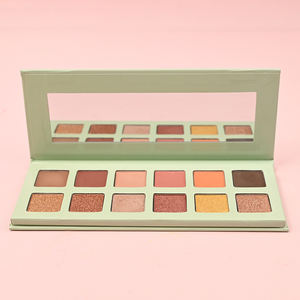 Palette <span class=keywords><strong>vert</strong></span> clair terreux nude nuances forme carrée maquillage cosmétique Palette de <span class=keywords><strong>fard</strong></span> à paupières personnalisée - Product Image 2
