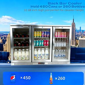 Réfrigérateur à boissons gazeuses, bières, en acier inoxydable, intégré, pour usage domestique, commercial, extérieur, R600A, refroidisseur de bar - Product Image 2