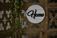 Cintres de porte en bois de ferme signe de maison pour mur de porte d'entrée décor à la maison rustique lettres en bois faites à la main décoration suspendue panneau en bois