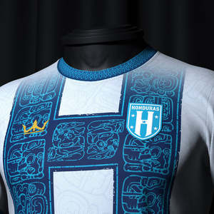 Maillot de football Honduras personnalisé 2024 de haute qualité, imprimé par transfert thermique, 100% polyester, avec logo, nom et numéro - Product Image 3