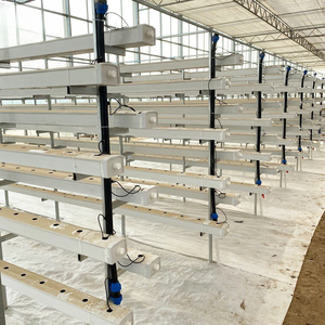 Sistema NFT vertical hidropónico de plástico para invernadero grande industrial con tubos dobles para cultivo de fresas - Product Image 1
