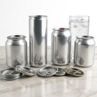 Canette en aluminium vide de qualité alimentaire 250ml/330ml/355ml/500ml, recyclable, pour boissons gazeuses