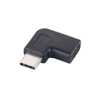 USB 3.1 Type C Adaptateur latéral à 90 degrés Convertisseur de charge OTG mâle femelle pour caméra d'ordinateur portable de jeu Téléphone portable DC