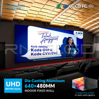 Mur vidéo LED intérieur P1.2 P1.875 P2.5 HDR10+ large gamme de couleurs 4K Pleine couleur Écran fixe pour théâtre