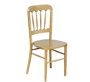 The Classic Wooden High Tiffany Chairs Stacking Wedding Gold Wood Chateau Chiavari Chair
