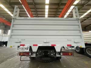 Sinotruk HOWO 371HP 6*4 Sidewall Drop Flatbed Lori 10 Wheeler papan pagar kotak truk kargo dengan Trailer penuh untuk Ethiopia - Product Image 5
