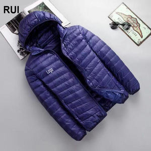 RUIQUWIN-Chaqueta con Capucha para Hombre, Abrigo Acolchado Cálido, de Talla Grande, de Invierno - Product Image 1