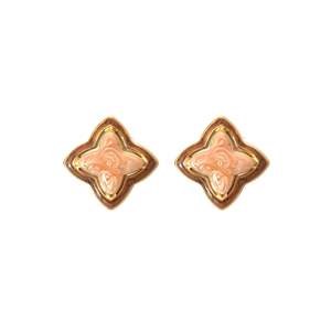 Boucles d'oreilles tendance en acier inoxydable 316L avec placage or PVD, design durable et résistant - Product Image 1
