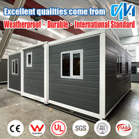 Rumah Kontainer Portabel 2 Kamar Tidur, Rumah Tinggal Kontainer Ekspansi Australia 20ft 40ft