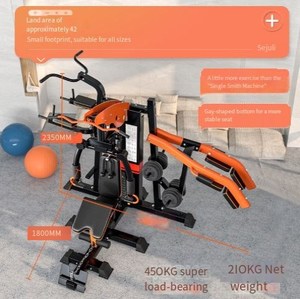 Equipo de Gimnasio Multifuncional para Entrenamiento de Fuerza y Musculación, Unisex, Material de Acero, Pila de Pesas de 75 kg, para Uso Doméstico - Product Image 3