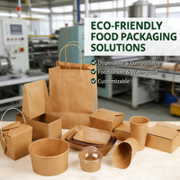 Boîte à lunch en papier kraft biodégradable personnalisée marron pour plats à emporter – Vente directe en gros par fournisseur chinois de premier plan
