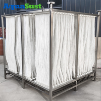 Équipement de bioréacteur à membrane MBR de haute qualité PVDF fibre creuse filtre précis boîtier en acier traitement de l'eau garantie 1 an