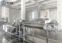 Voedselveilige SUS304 automatische fruitwas- en drooglijn voor aardbeien, appels en tomaten