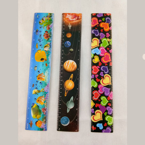 ผู้ผลิตขายส่งไม้บรรทัดพลาสติกพิมพ์ลายเลนติกูลาร์ออกแบบตามสั่ง - Product Image 2