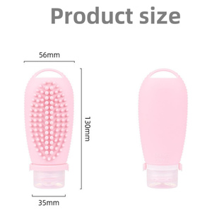 Kit de flacons cosmétiques portables approuvés, étanches, réutilisables, 100 ml, en silicone, format voyage, pour lotion - Product Image 3