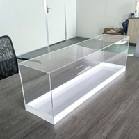 Boîte de présentation en acrylique transparente, boîte de rangement et de tri pour cosmétiques et papeterie de bureau, adaptée à différentes spécifications