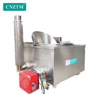 Machine à Blanchir Automatique au Gaz pour Frites, Frites de Patates Douces, Fruits de Mer, Légumes Surgelés - Haute Efficacité, Double Couche, 450L