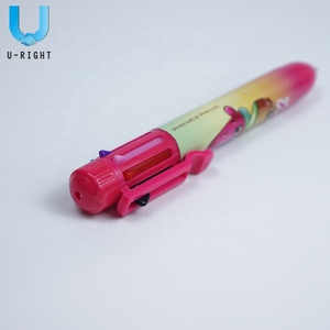 2020 Thiết Kế Mới Màu Hồng Chất Lượng Cao In Phim Nhựa <span class=keywords><strong>8</strong></span> Trong <span class=keywords><strong>1</strong></span> Bút Nhiều Màu Cho Nhật Bản - Product Image 3