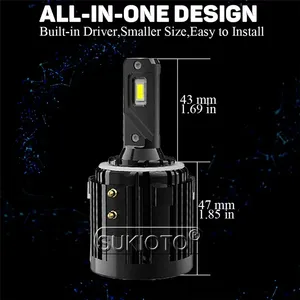 Nouveau 2026 – Ampoule de phare <span class=keywords><strong>LED</strong></span> <span class=keywords><strong>H7</strong></span> Sukioto authentique 12V (sans adaptateur) tout-en-un pour <span class=keywords><strong>VW</strong></span> <span class=keywords><strong>Golf</strong></span> 6 <span class=keywords><strong>7</strong></span> MK6 MK7, Touran, Scirocco - Product Image 4