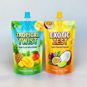 Bolsa de Plástico Reutilizable con Boquilla, Personalizable, de 100 ml y 200 ml, para Envasar Alimentos para Bebés, Bebidas, Jugos de Frutas, Bebidas y Pastas - Product Image 4