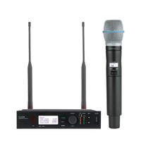 Microphone Karaoké Portable Sans Fil UHF Professionnel en Métal ULXD4 BETA58A BETA87A KSM9