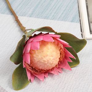 Soie Roi Champagne 3D Fleur Artificielle pour Mariage Décor À La Maison et Noël Graduation Pièce Maîtresse Fleurs En Gros - Product Image 5