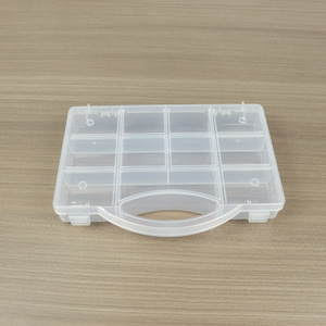 Transparent Plastic Storage Box 11 Compartments Portable Organizer For Craft Hardware Accessories Office Use - Product Image 4