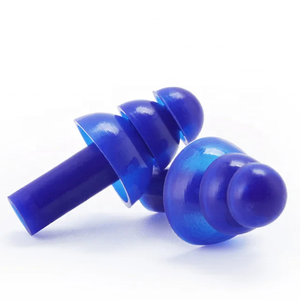 Protection auditive, bouchons d'oreilles en silicone réutilisables avec étui, <span class=keywords><strong>anti</strong></span>-<span class=keywords><strong>bruit</strong></span> - Product Image 1
