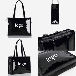 Bolso de Mano de PVC para el Verano, Bolso Bento Ecológico, de Gran Capacidad, Impermeable, Bolso de Hombro Grande, Bolso Cruzado para Mujer - Product Image 1